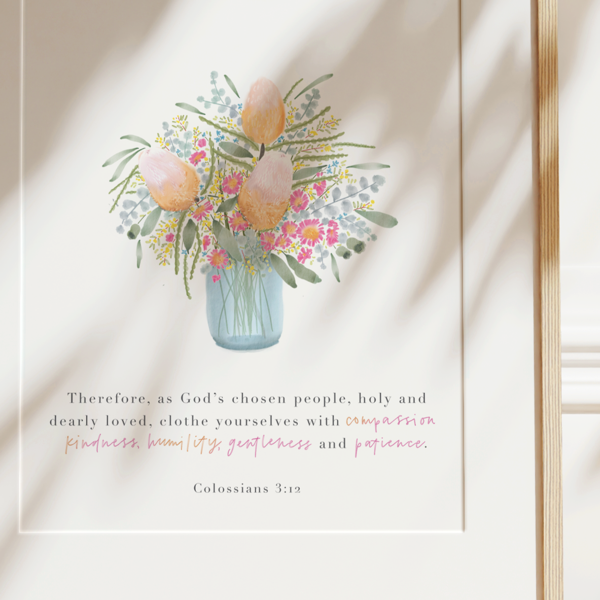 Colossians 3v12 Art Print
