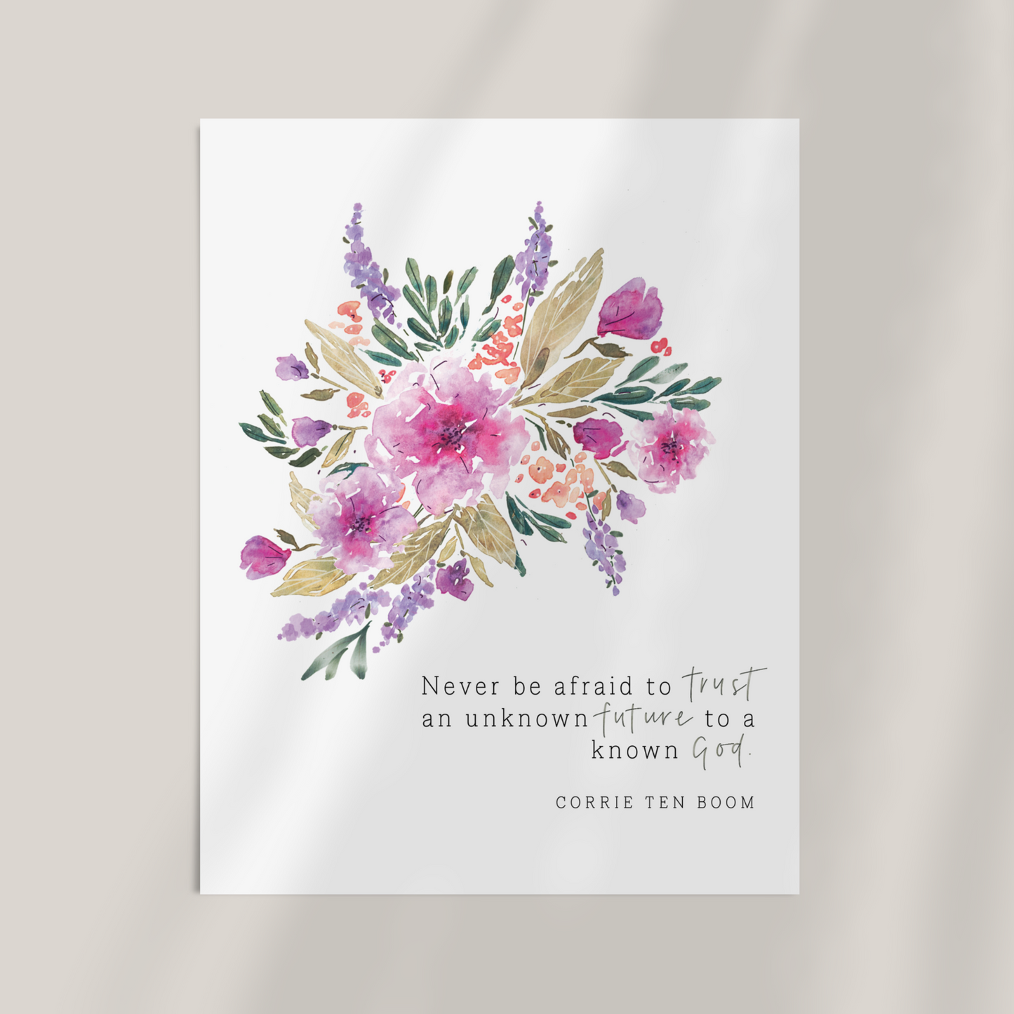 Corrie Ten Boom | Trust Art Print