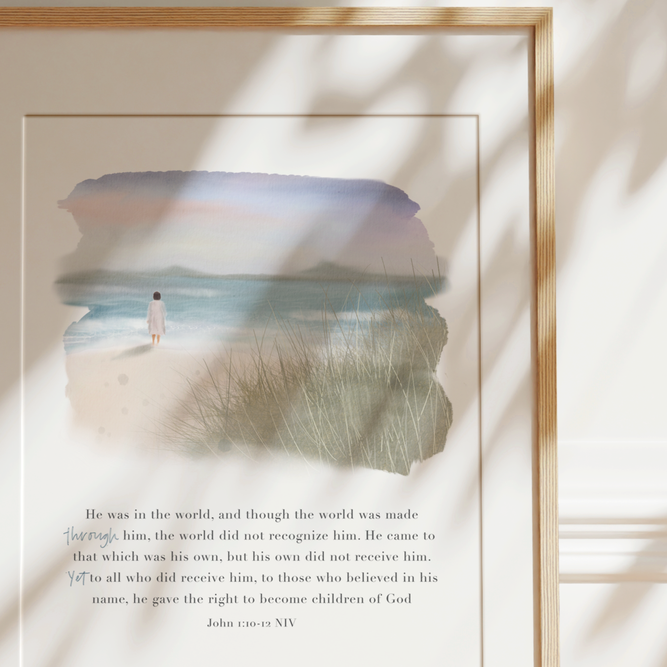John 1v10-12 | Jesus Art Print