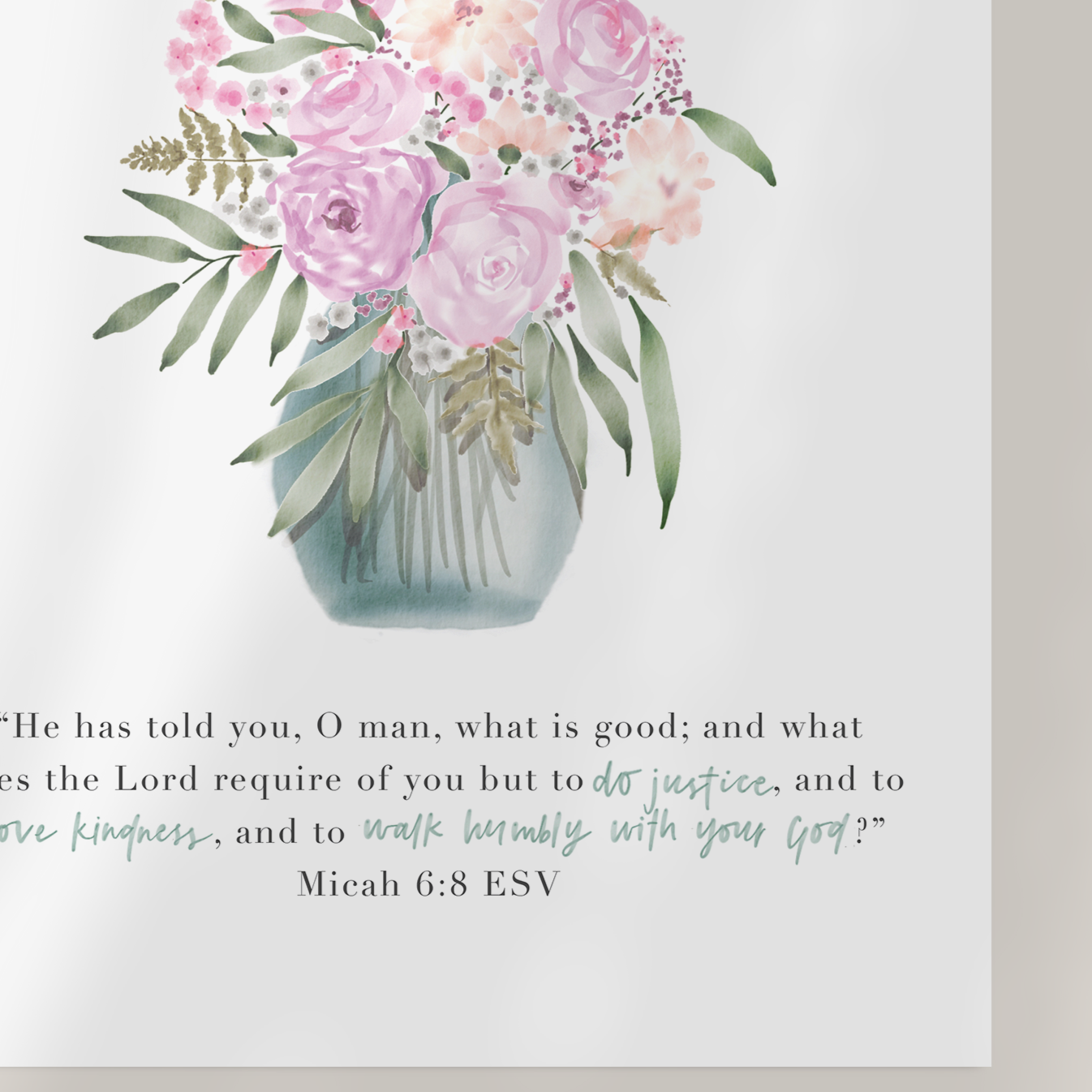 Do Justice, Love Kindness, Walk Humbly | Micah 6v8