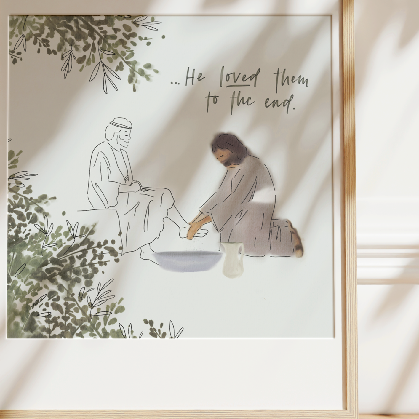 Heart of Jesus: Feet Washing Art Print