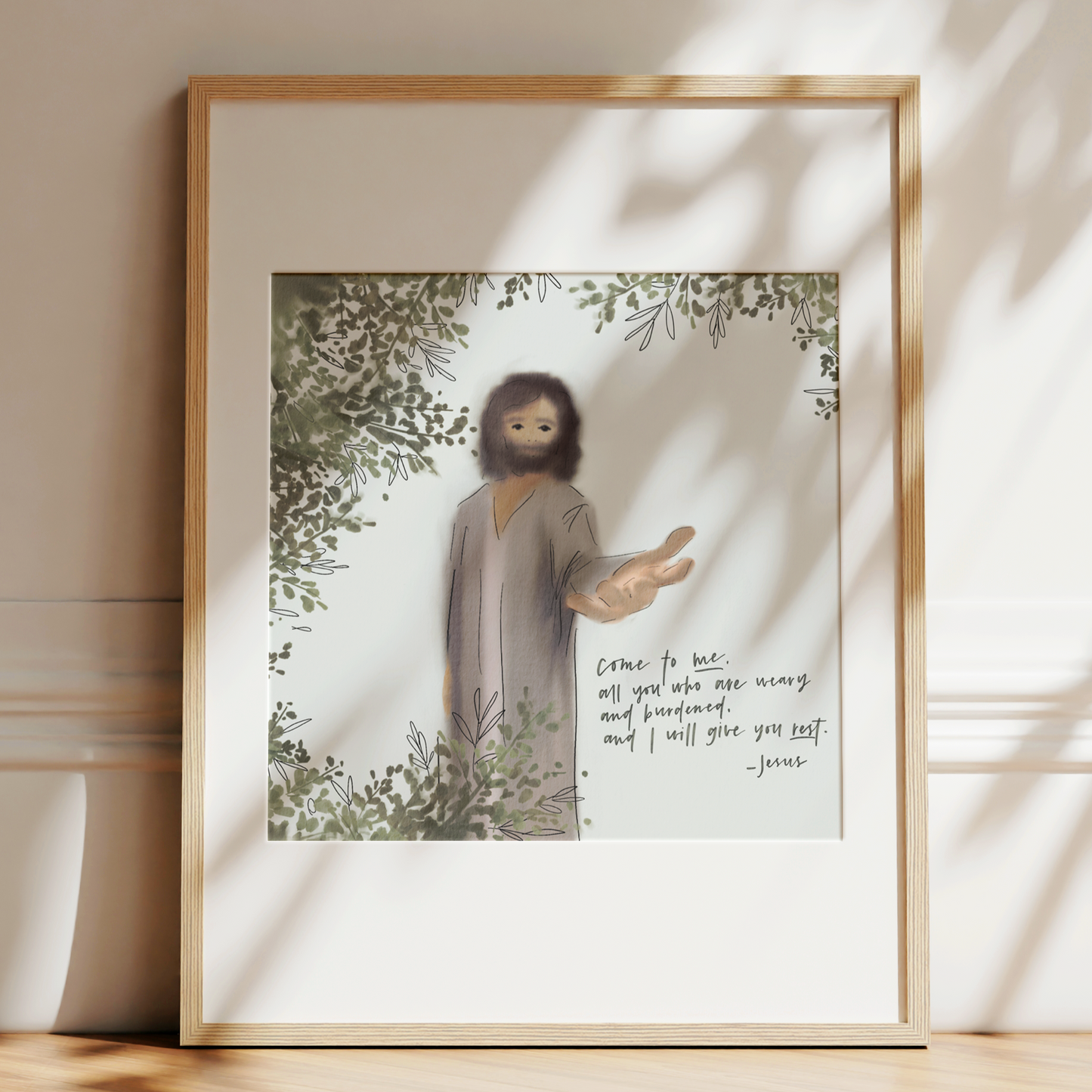 Heart of Jesus: Come to Me | I Will Give You Rest Art Print