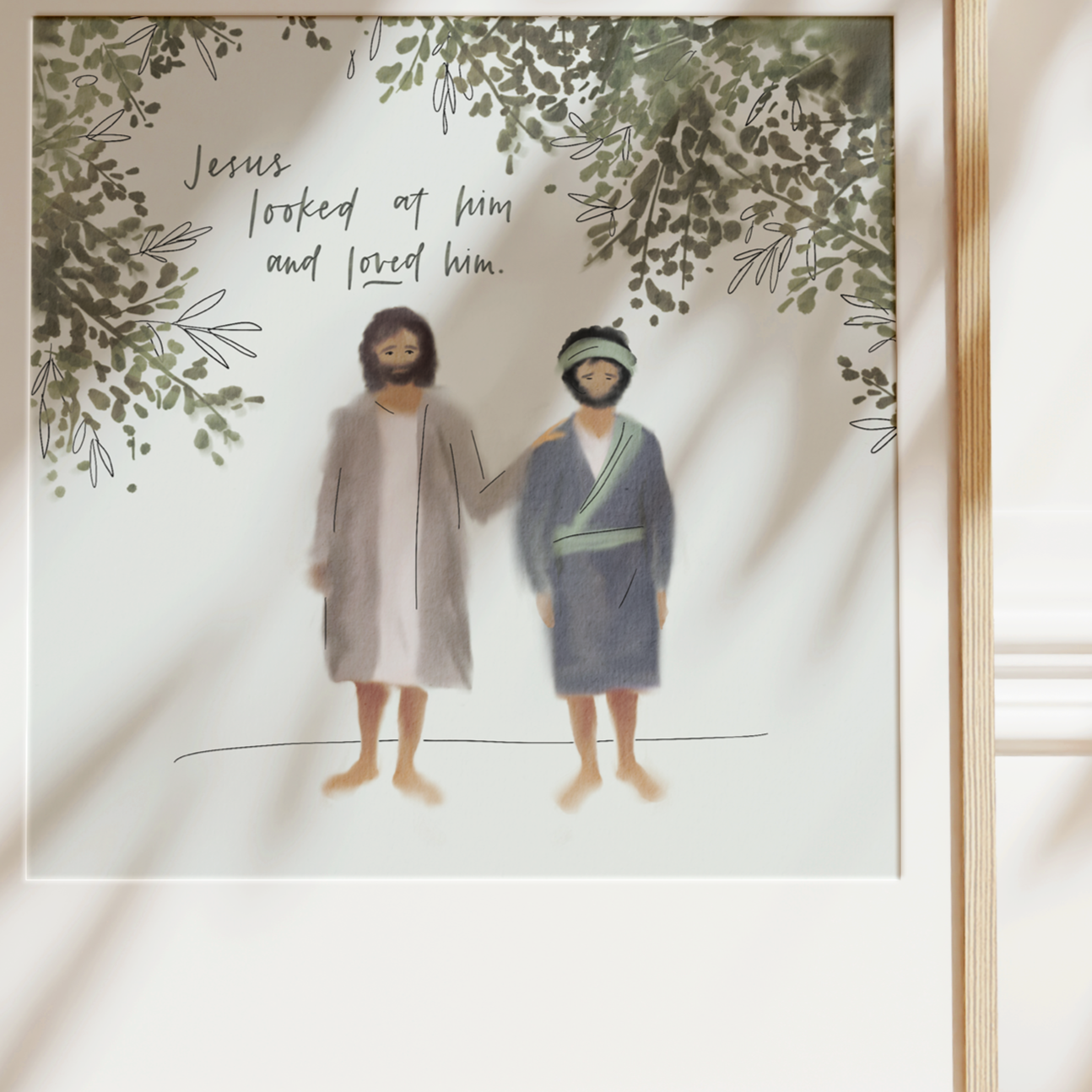 Heart of Jesus: The Rich & the Kingdom | Jesus Loved Him Art Print