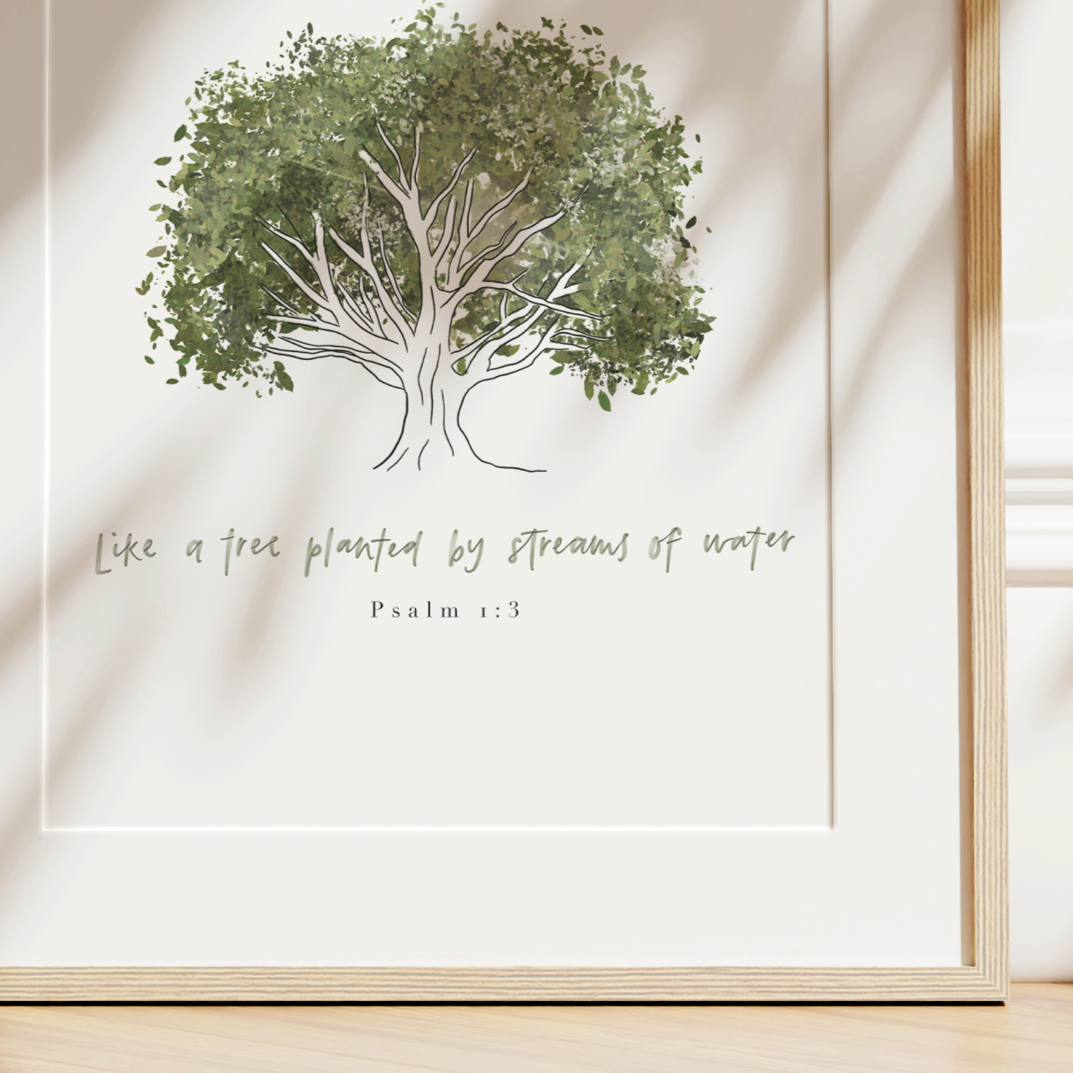 Like a Tree | Psalm 1v3 Art Print