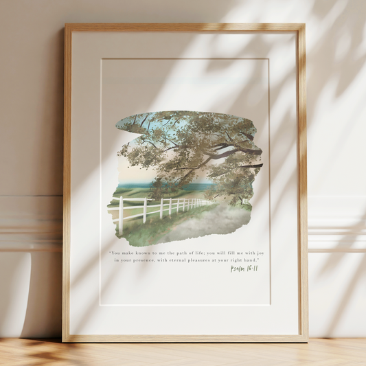 Path of Life | Psalm 16v11 Art Print