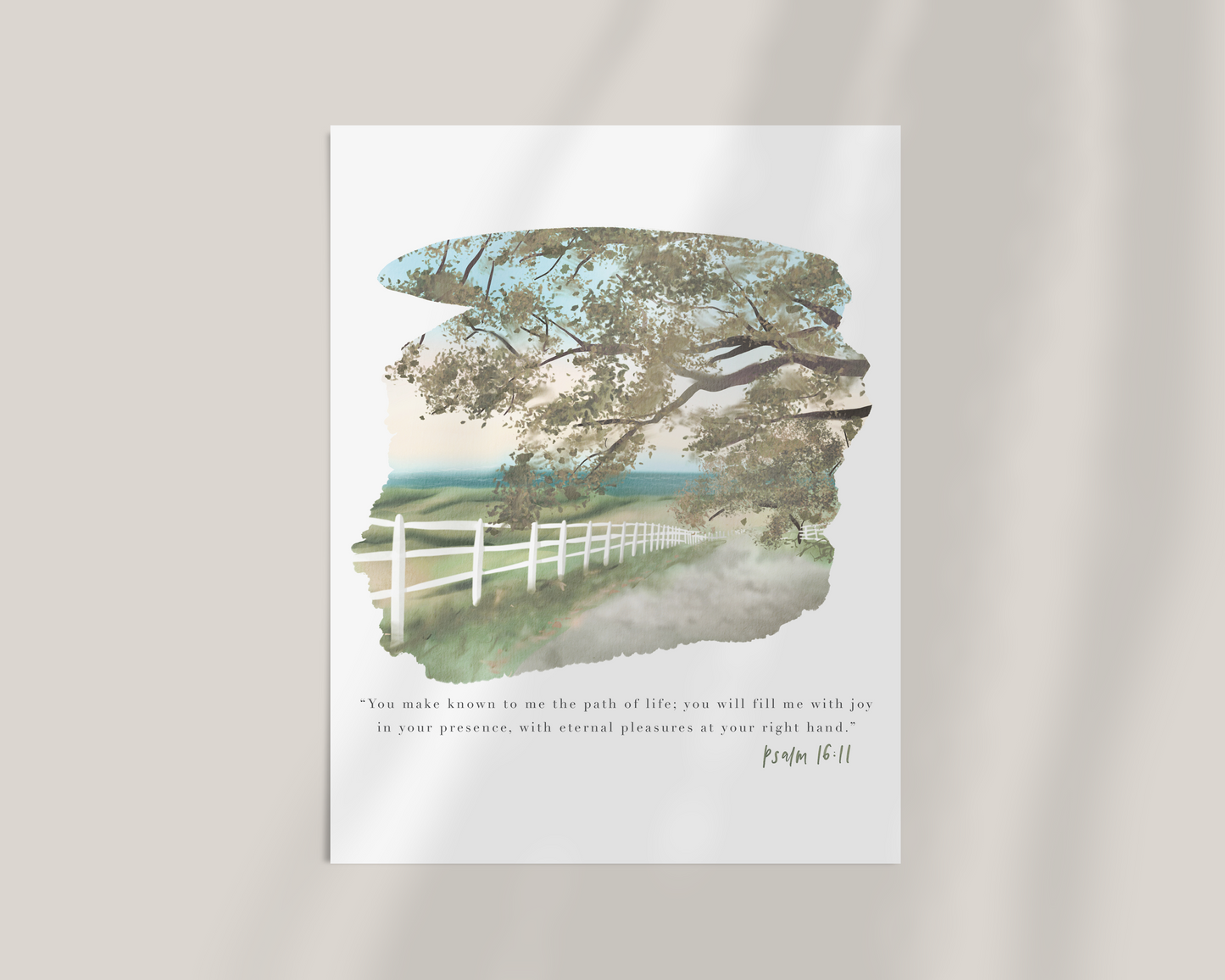 Path of Life | Psalm 16v11 Art Print