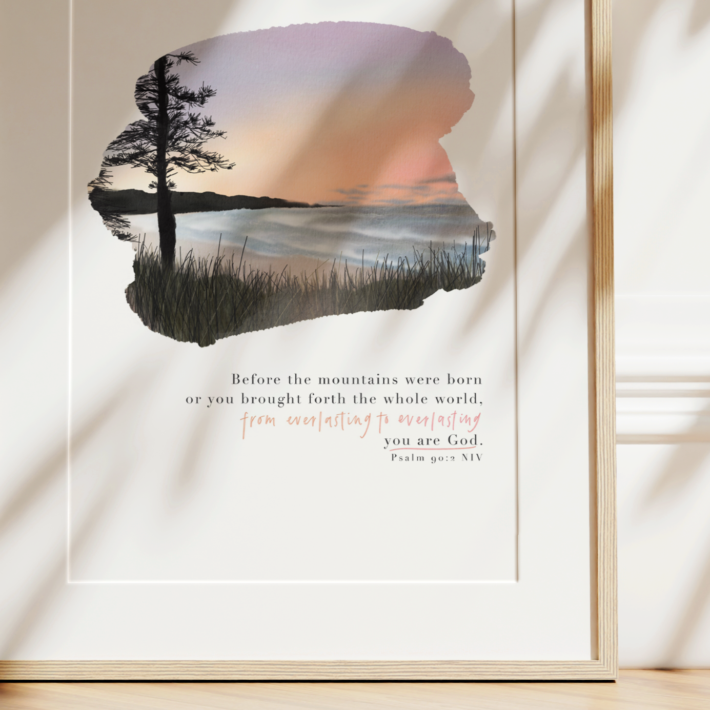 From Everlasting | Psalm 90v2 Art Print