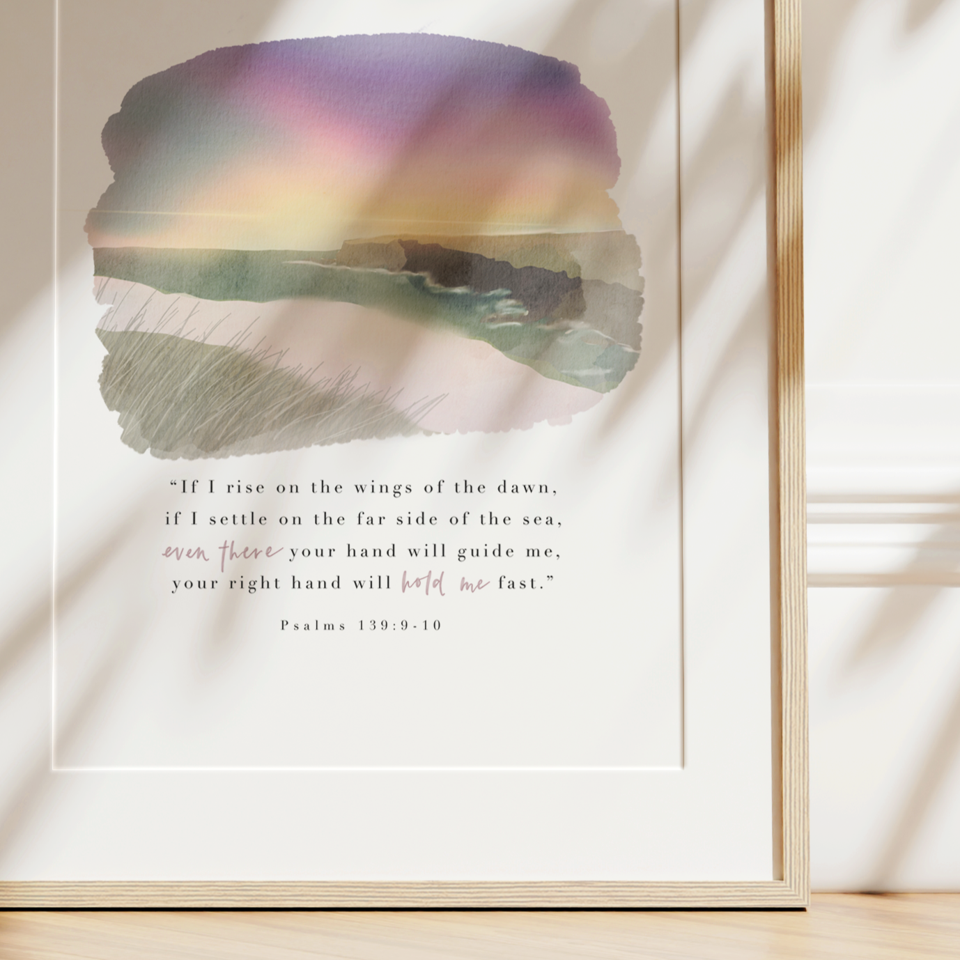 Psalm 139 | Even There Art Print