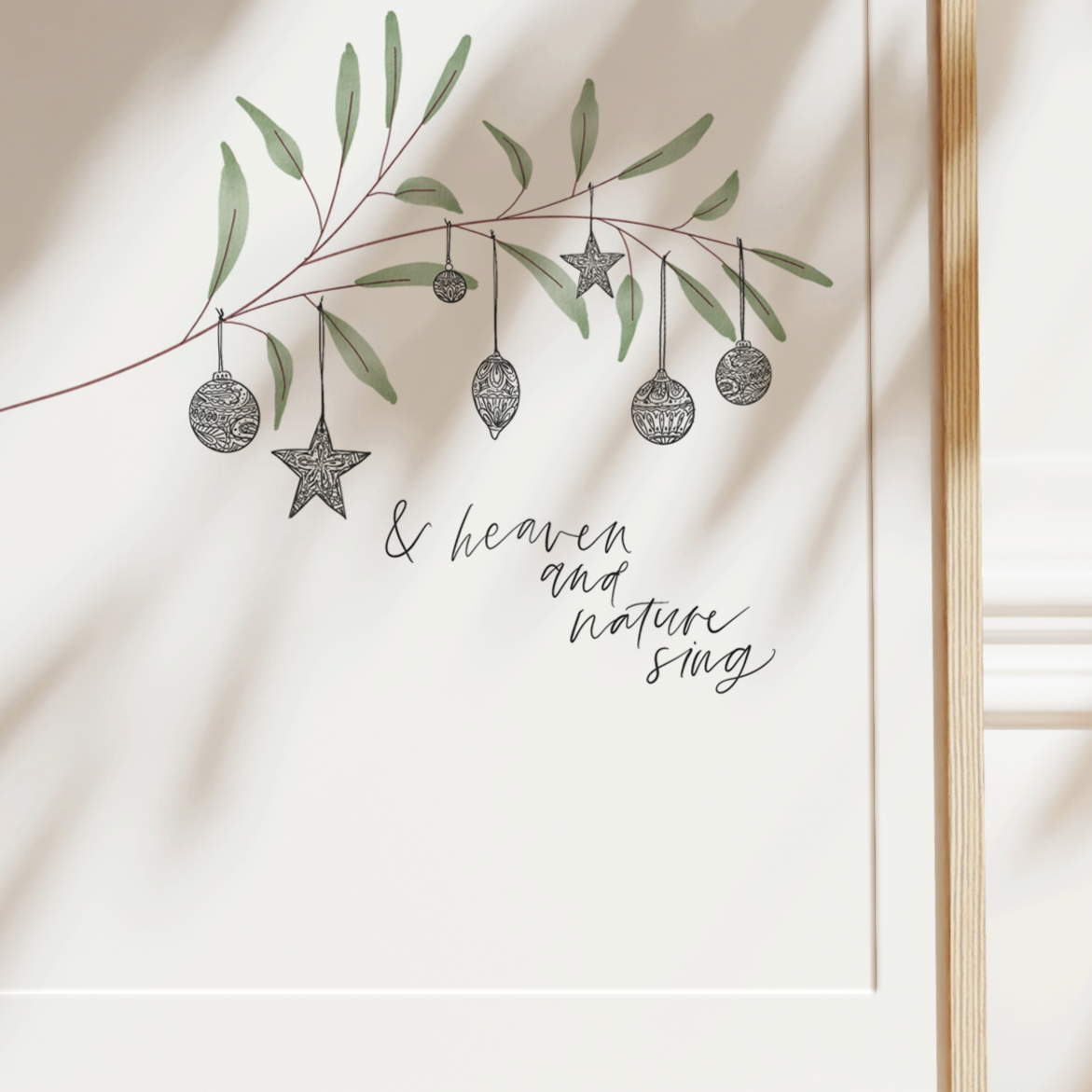 Joy to the World | Heaven and Nature Sing Christmas Art Print