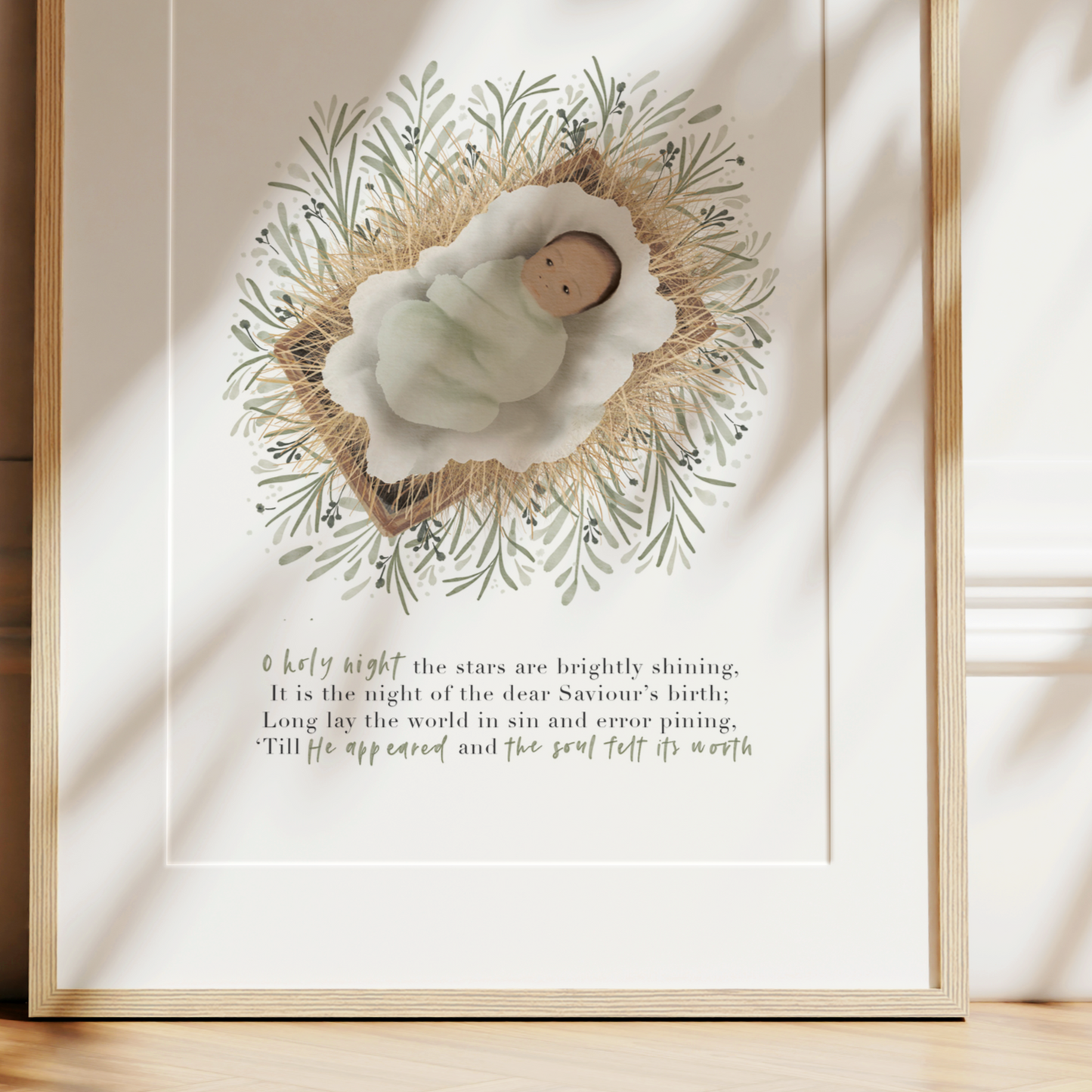 O Holy Night | Christmas Carol Art Print