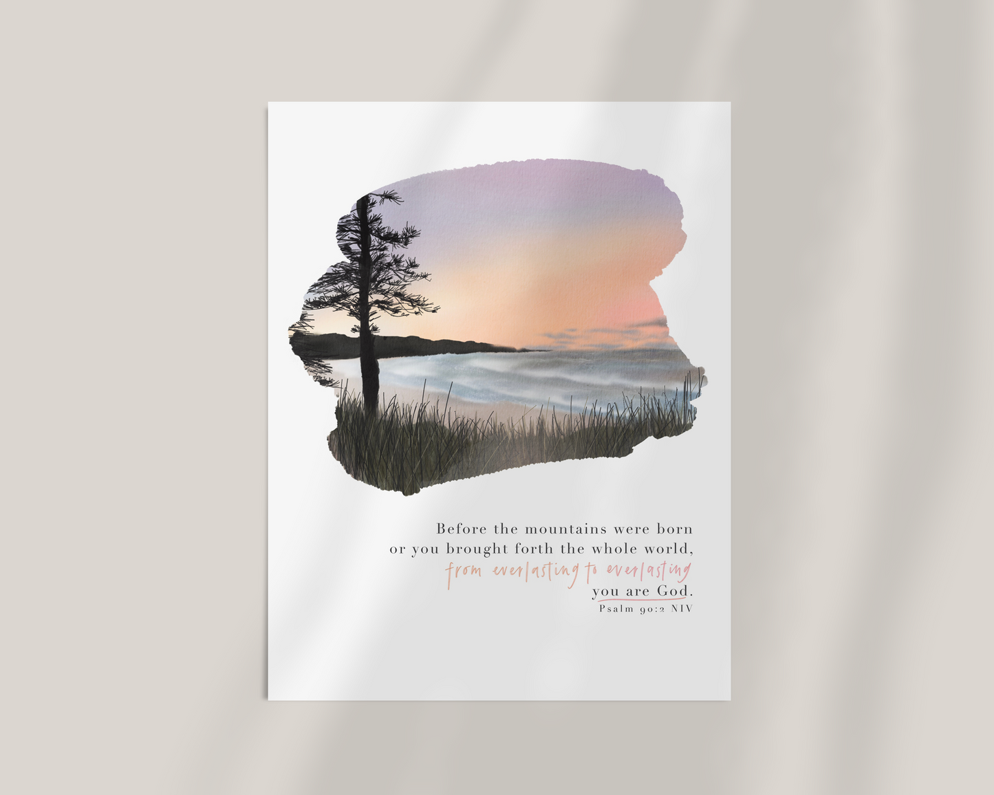 From Everlasting | Psalm 90v2 Art Print