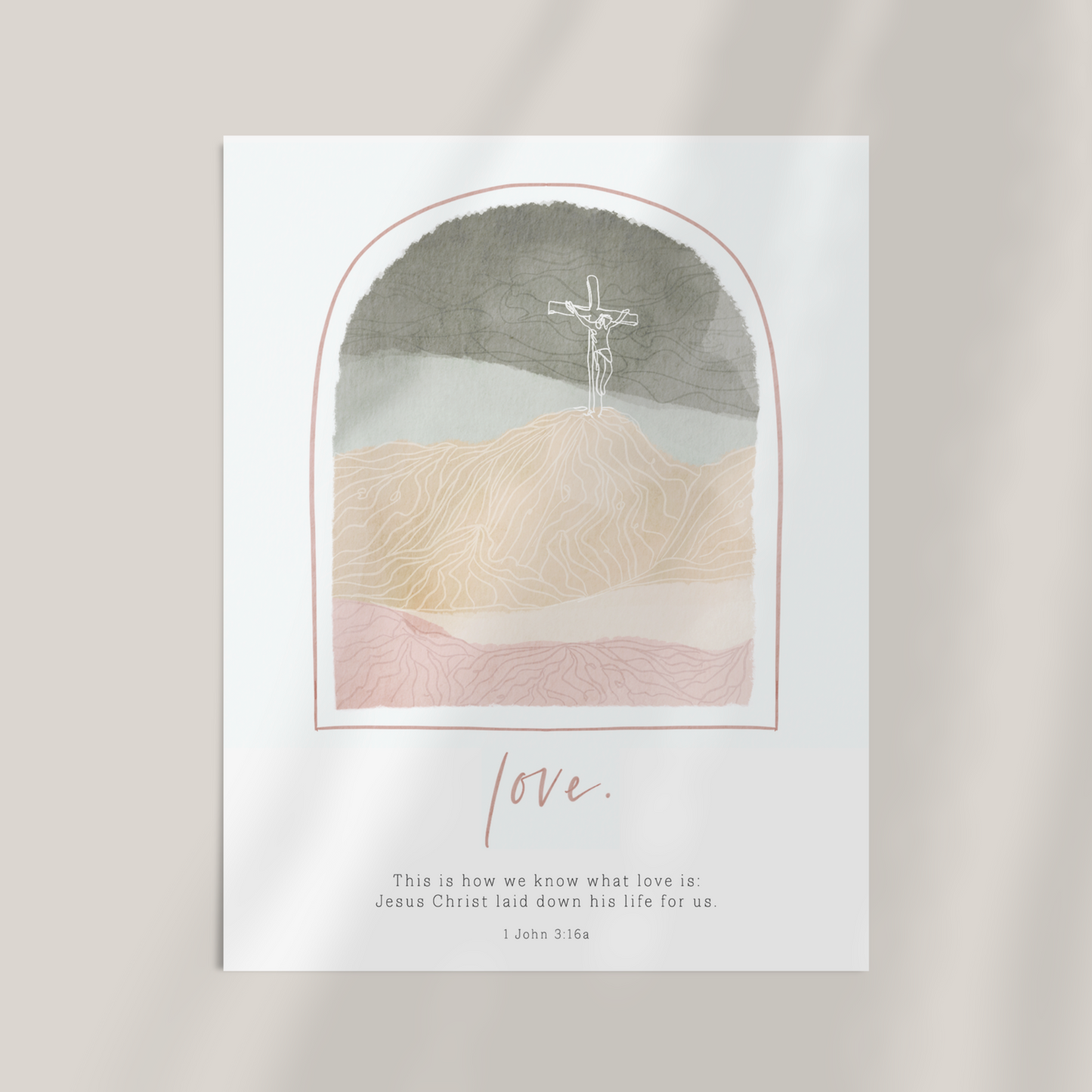 Love | 1 John 3v16a Art Print