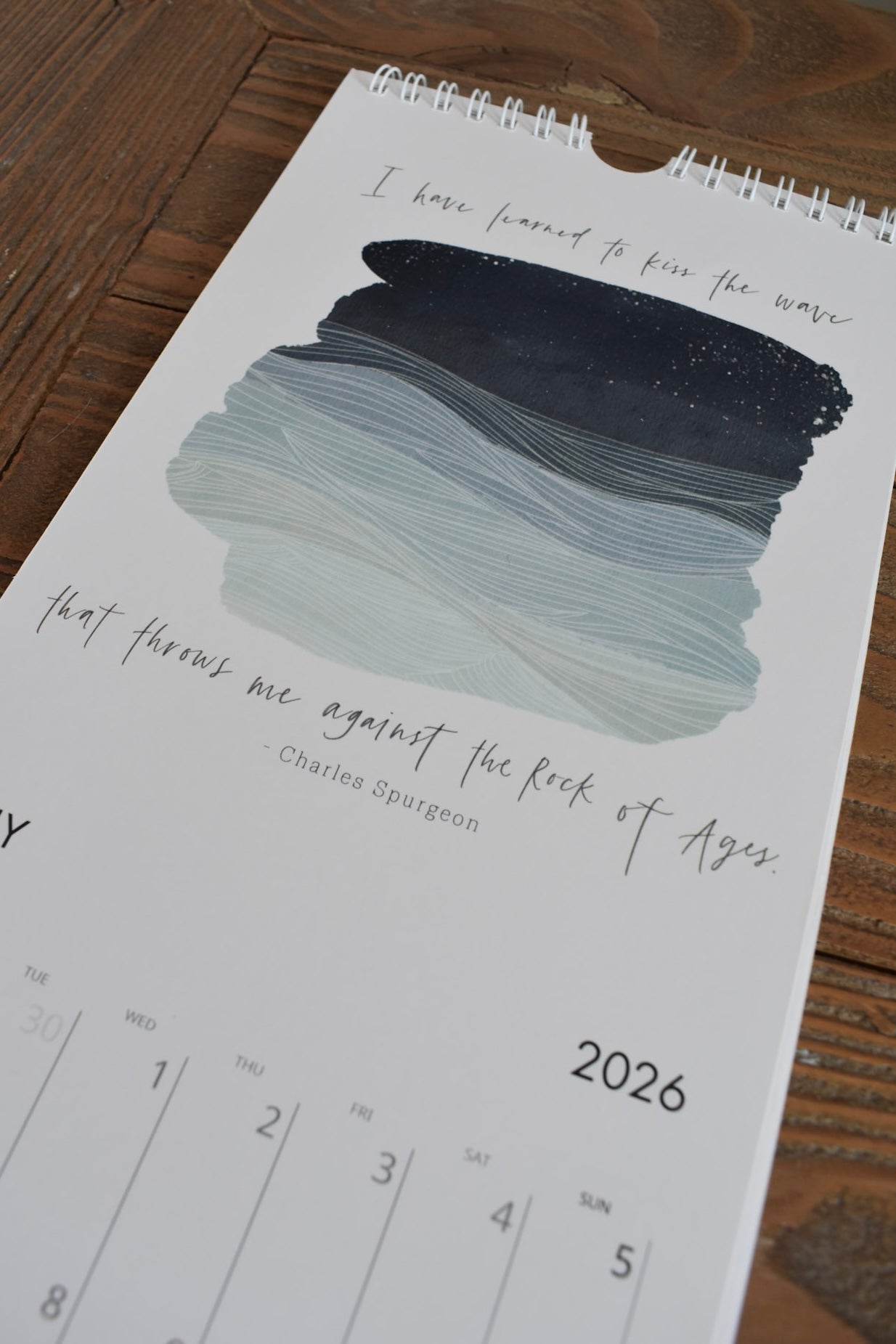 Bible and Brush 2026 Wall Calendar Art Print (EU & Rest of World)