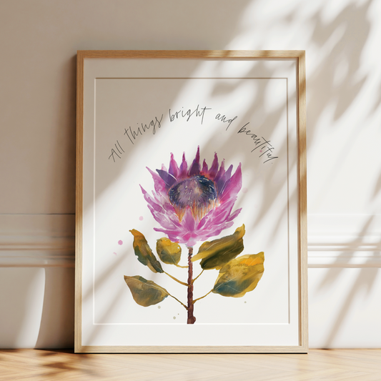 All Things Bright & Beautiful Art Print