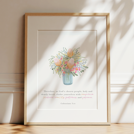 Colossians 3v12 Art Print