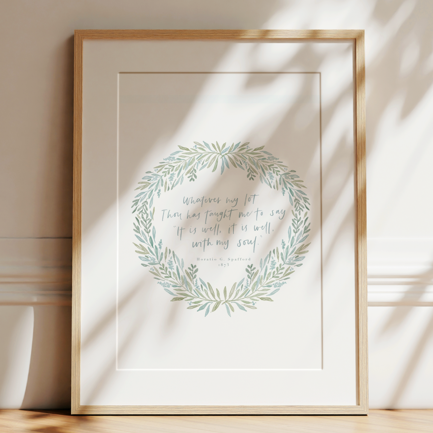 It is Well | Horatio Spafford Art Print