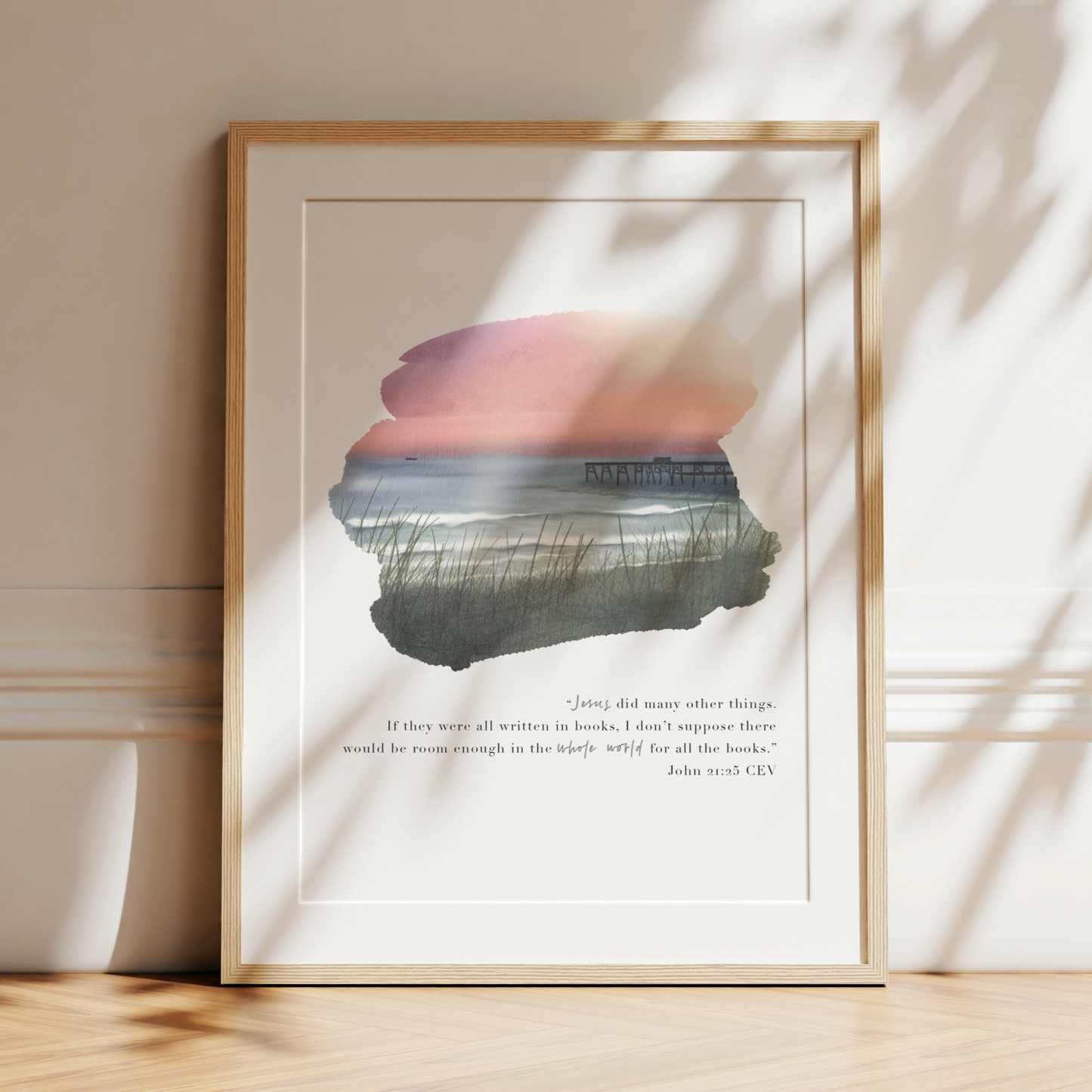 Jesus | John 21v25 Art Print