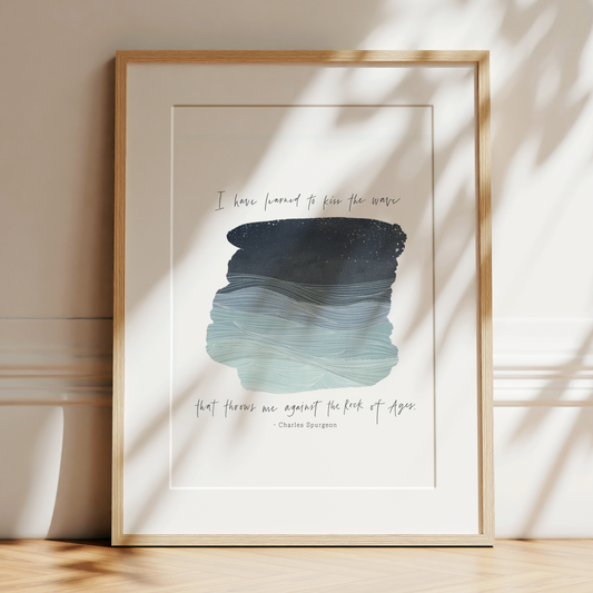 Kiss the Wave | Charles Spurgeon Art Print