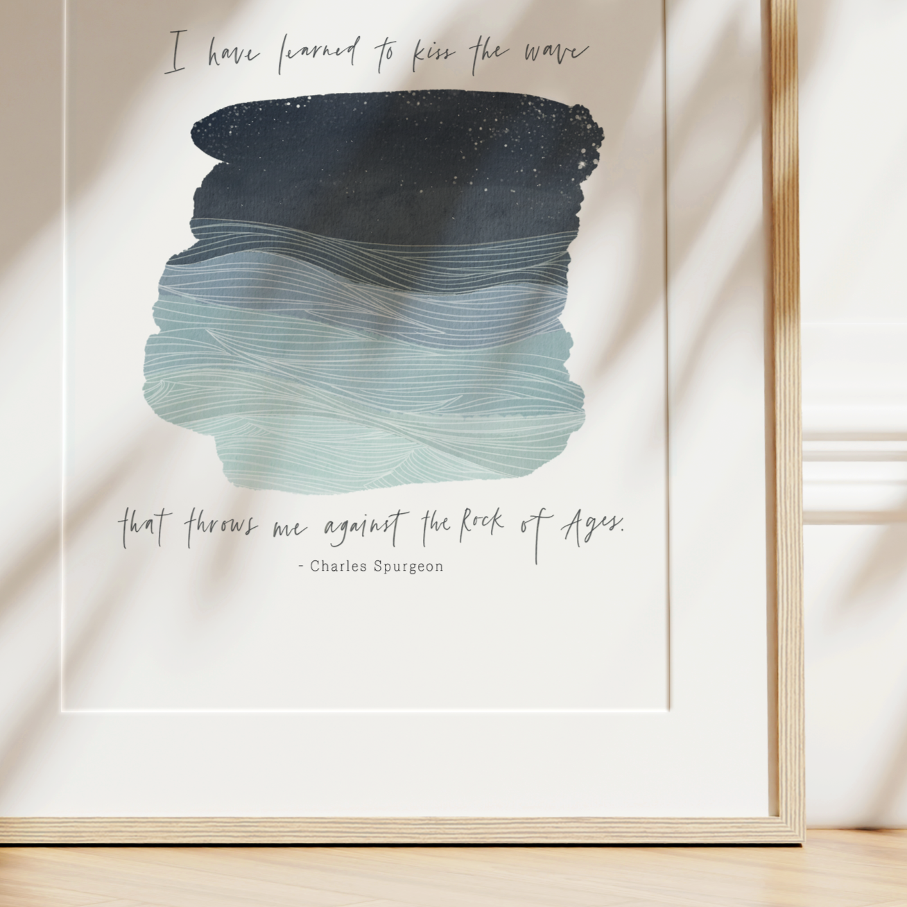 Kiss the Wave | Charles Spurgeon Art Print