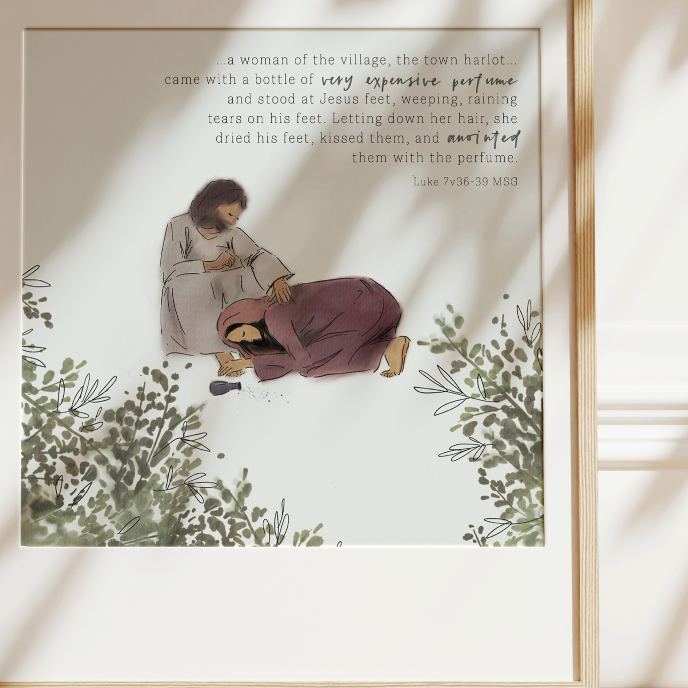 Heart of Jesus: Anointing of Jesus Art Print