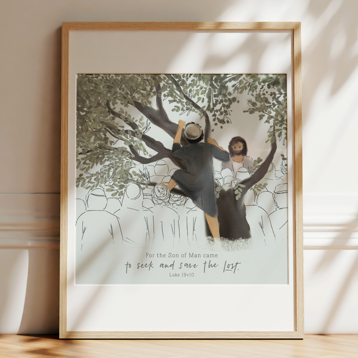 Heart of Jesus: Zacchaeus | Seek & Save the Lost Art Print