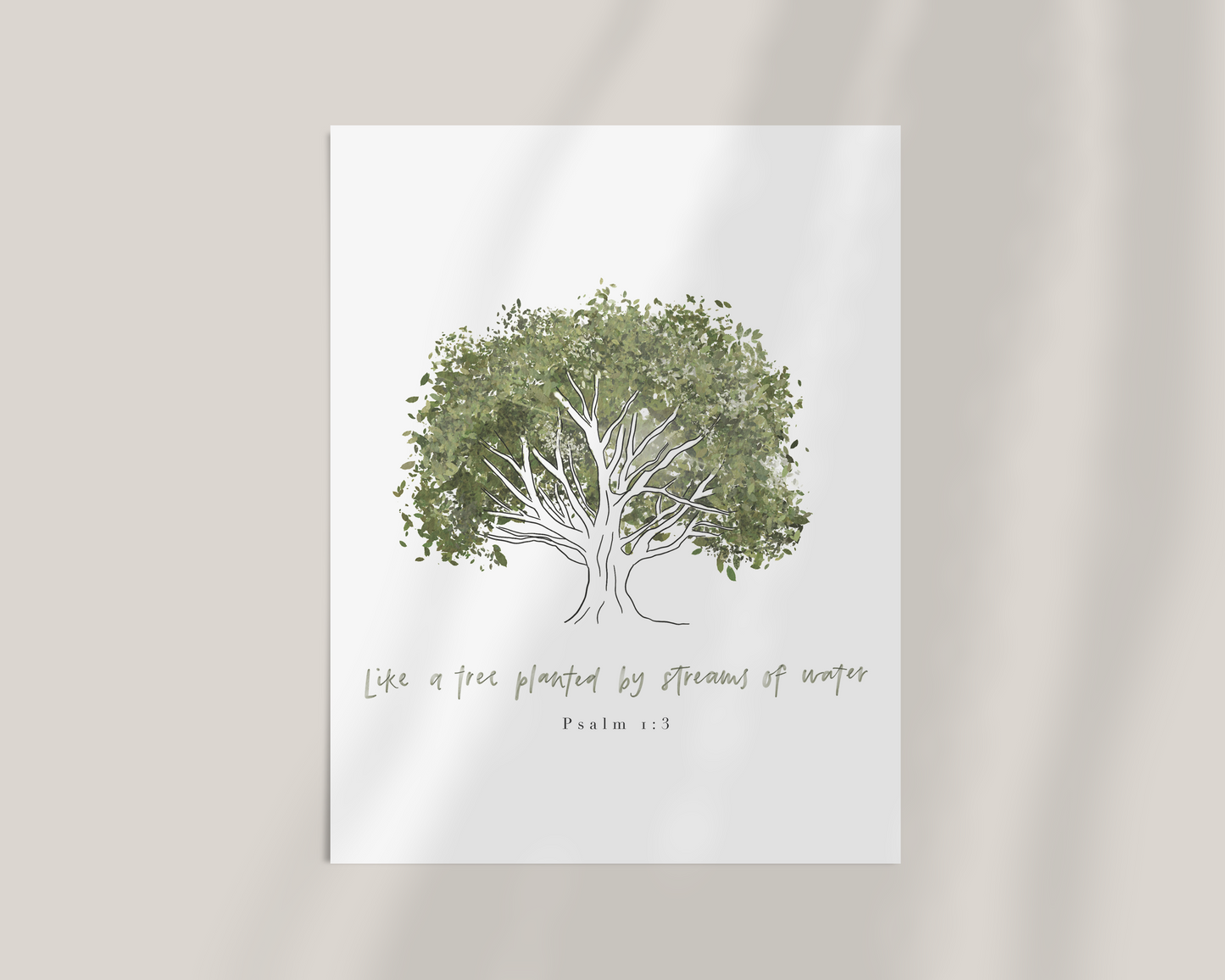 Like a Tree | Psalm 1v3 Art Print