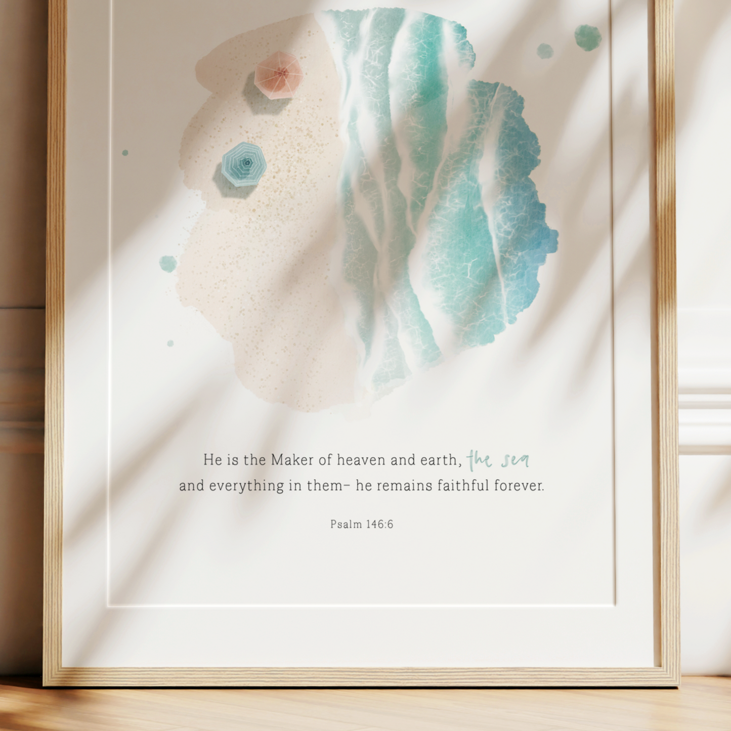 Ocean | Psalm 146v6 Art Print