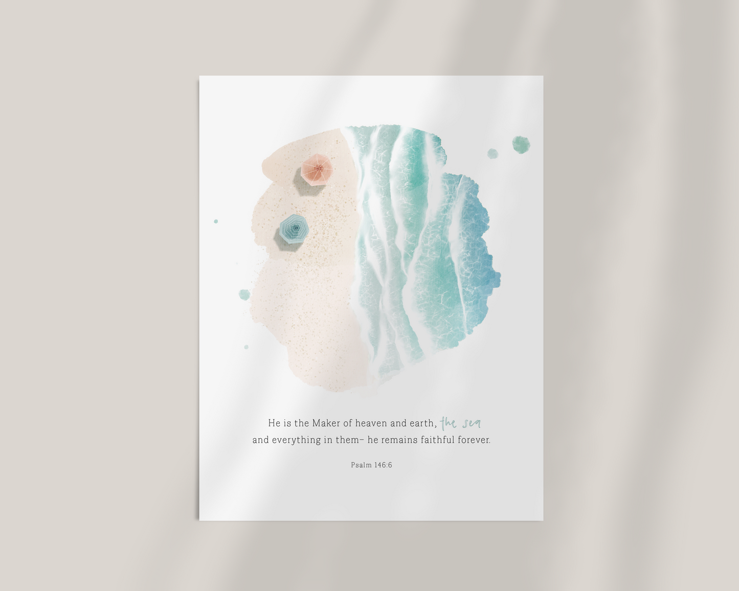 Ocean | Psalm 146v6 Art Print