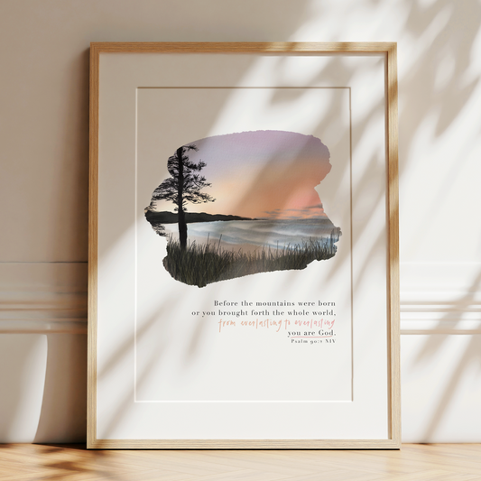 From Everlasting | Psalm 90v2 Art Print