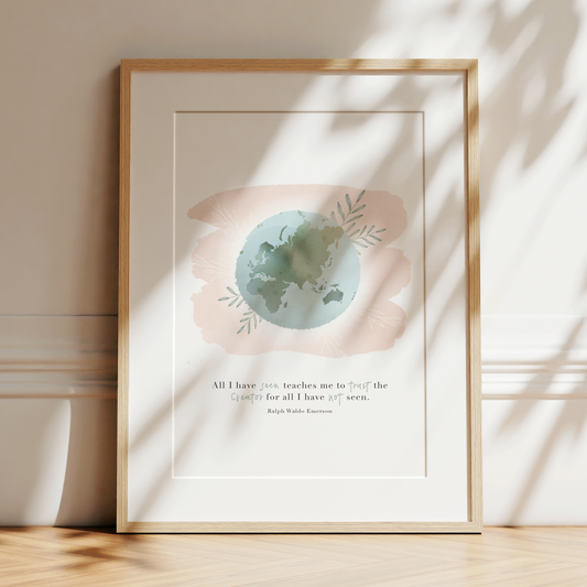 Creator | Ralph Waldo Emerson Quote Art Print