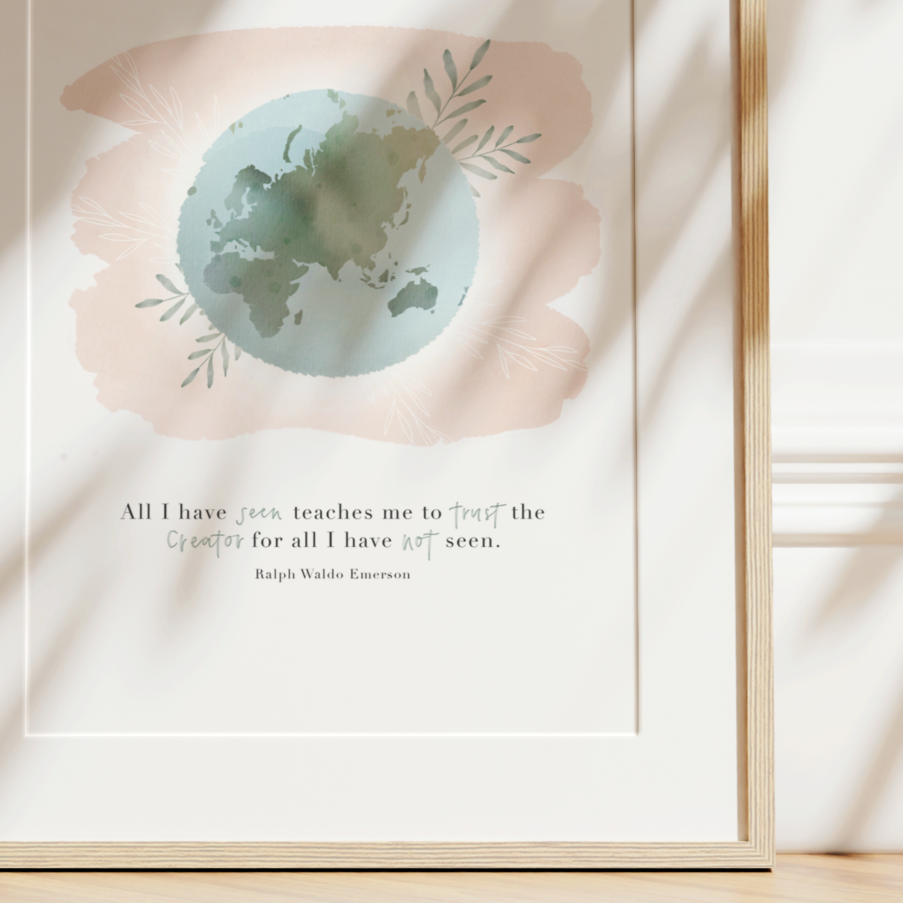 Creator | Ralph Waldo Emerson Quote Art Print