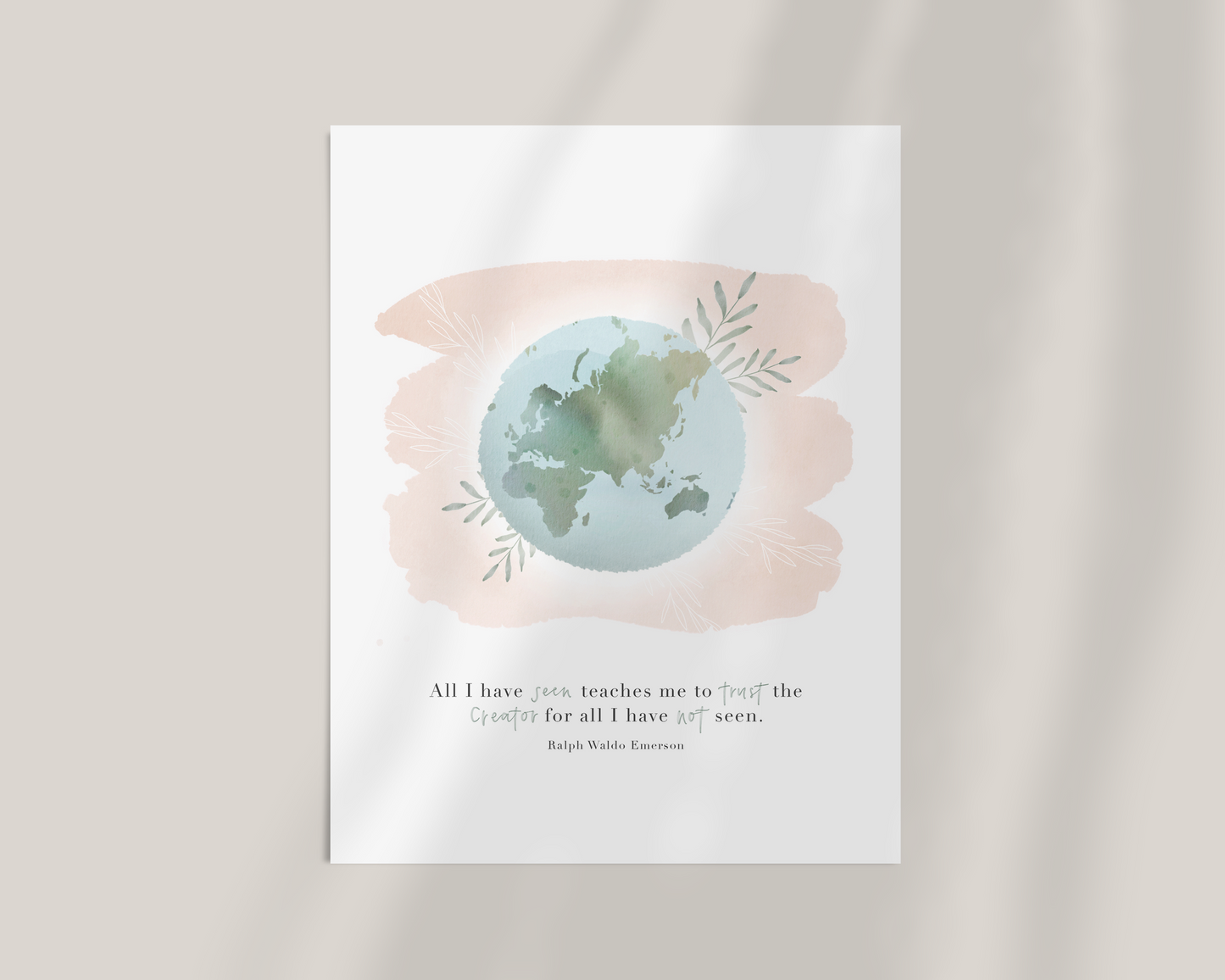 Creator | Ralph Waldo Emerson Quote Art Print