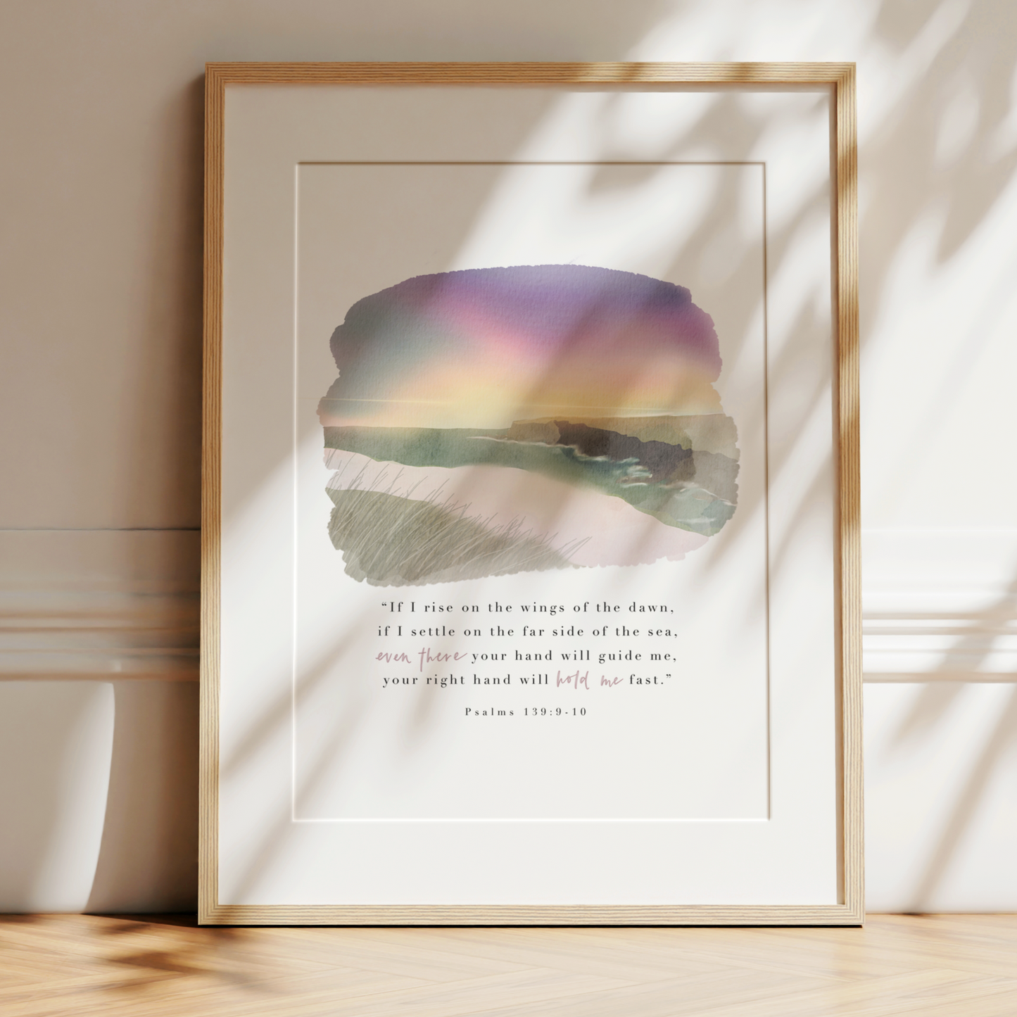 Psalm 139 | Even There Art Print