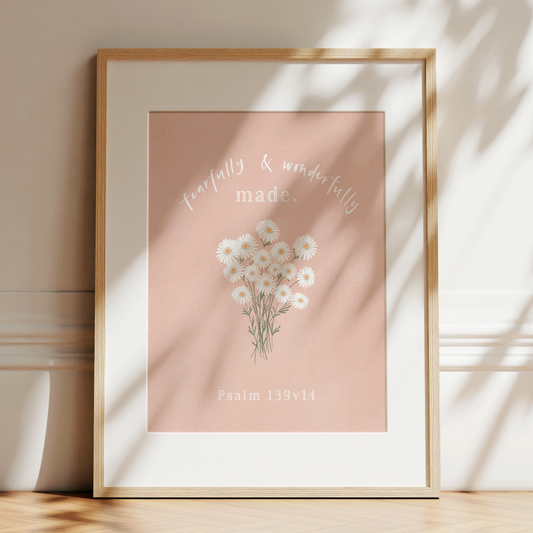 Psalm 139 | Fearfully and Wonderfully Made Art Print