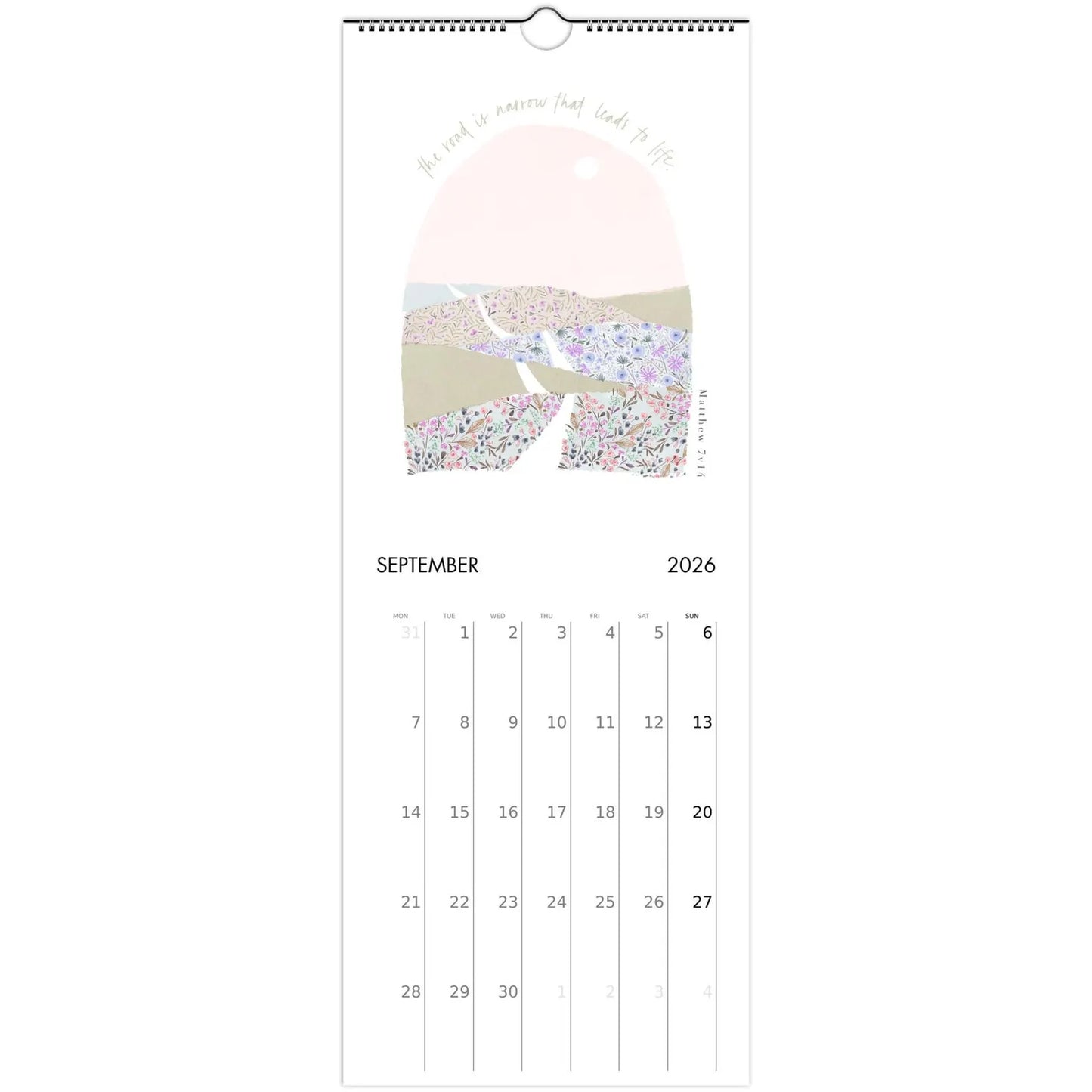 Bible and Brush 2026 Wall Calendar Art Print (EU & Rest of World)