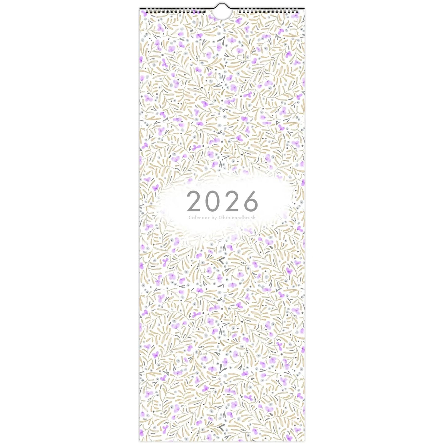Bible and Brush 2026 Wall Calendar Art Print (EU & Rest of World)