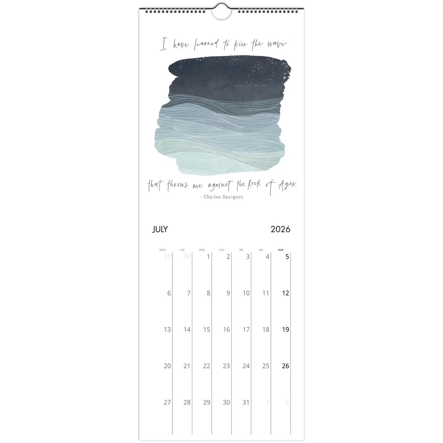 Bible and Brush 2026 Wall Calendar Art Print (EU & Rest of World)