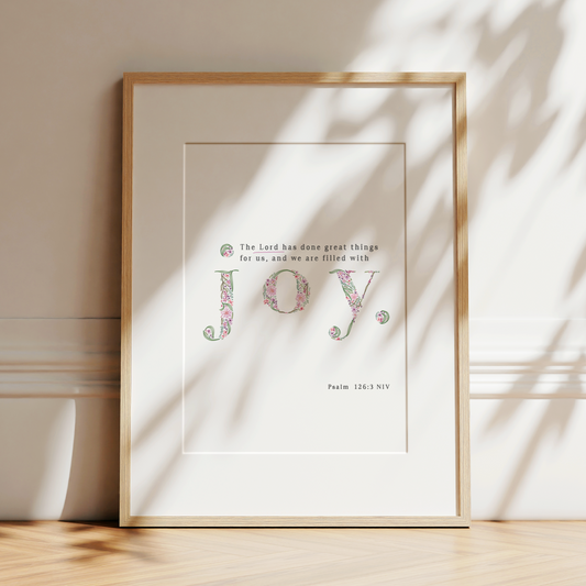 Joy | Psalm 126 Art Print