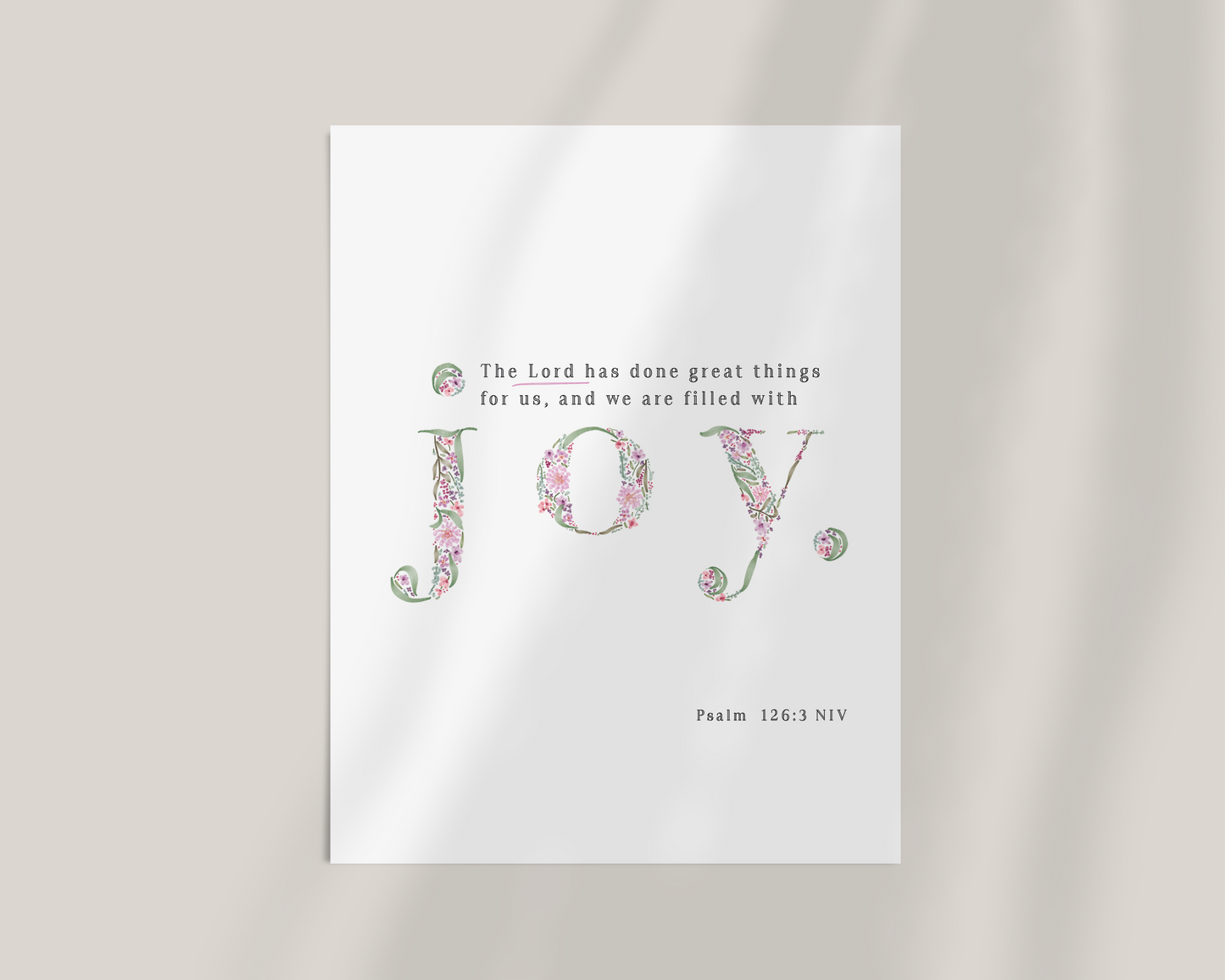 Joy | Psalm 126 Art Print