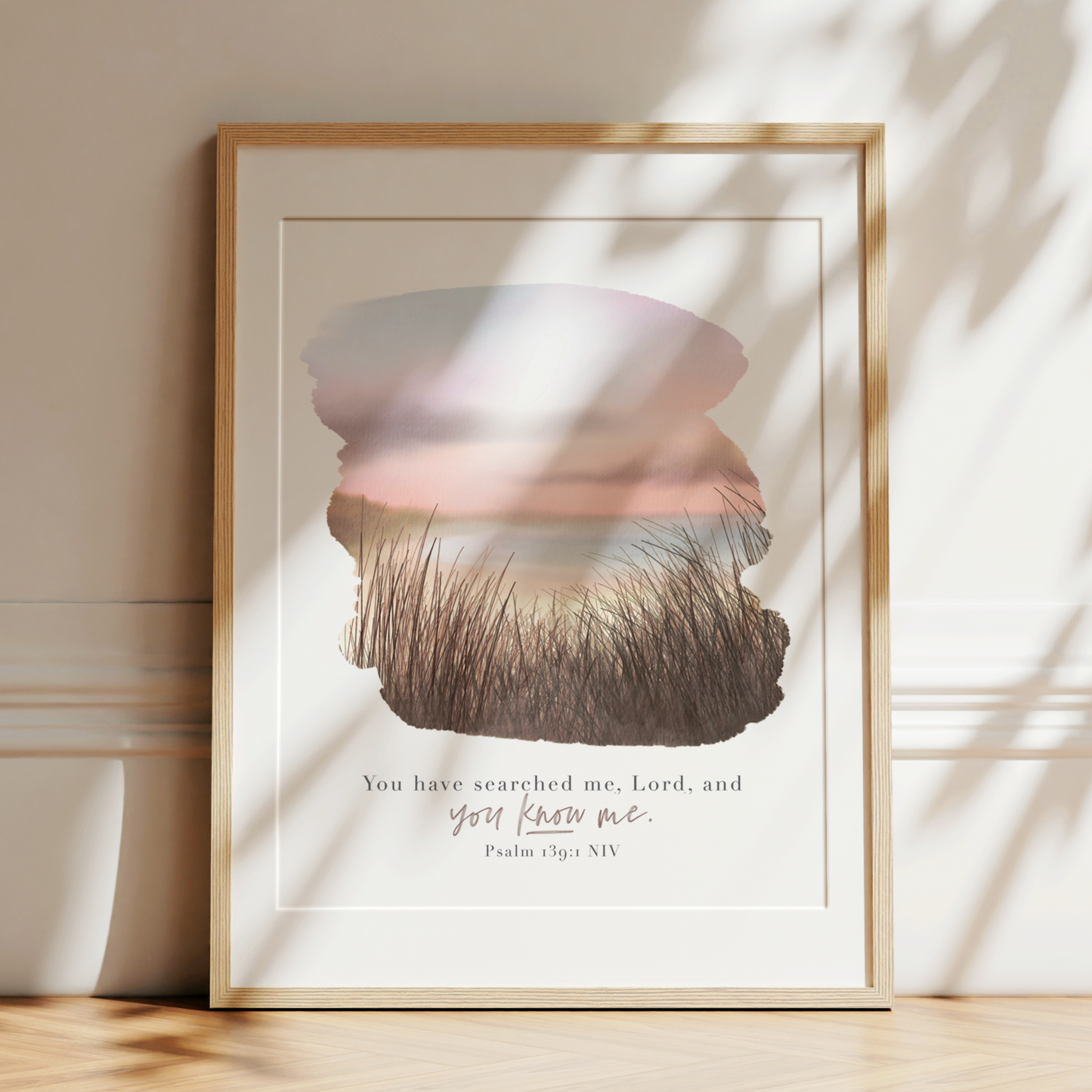 You Know Me | Psalm 139 Art Print