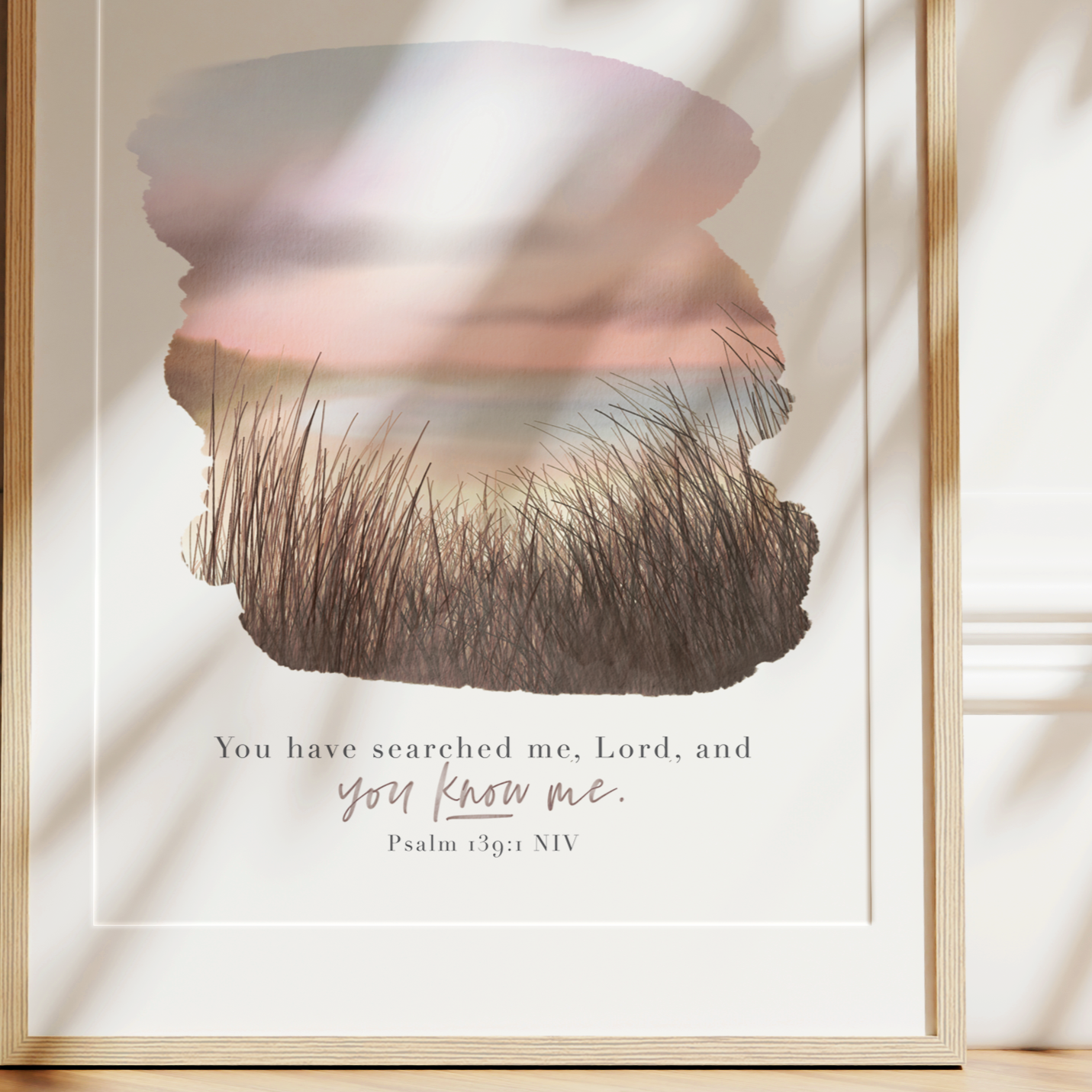 You Know Me | Psalm 139 Art Print