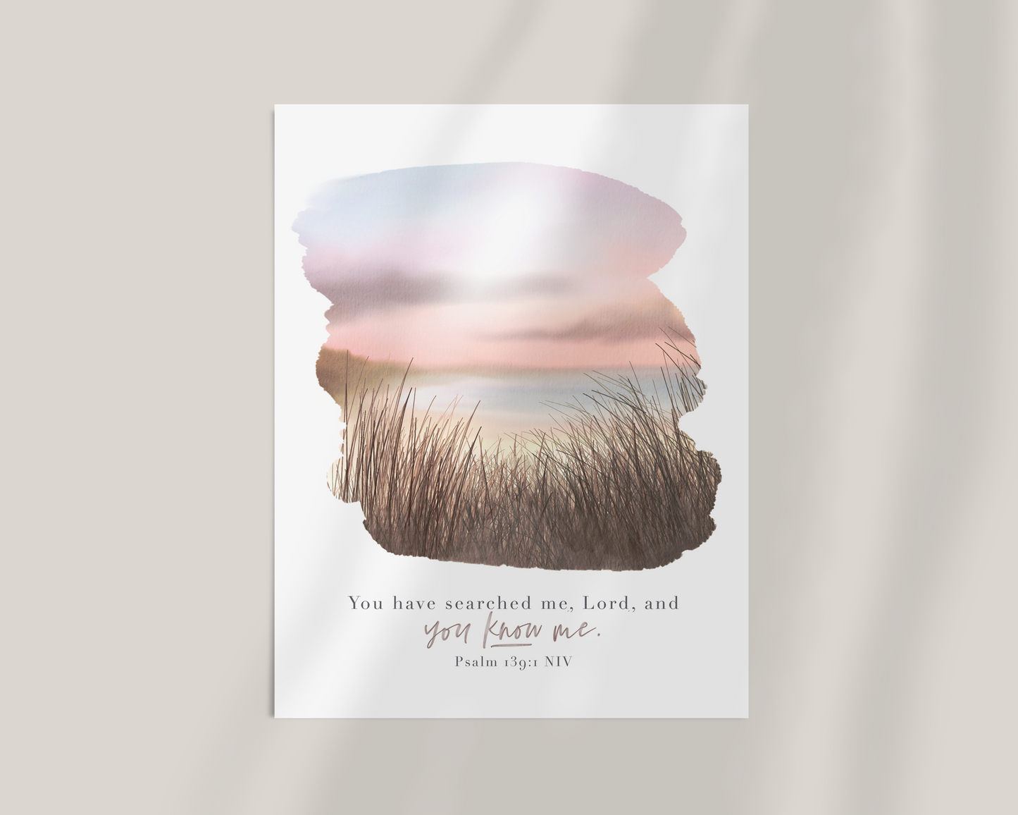 You Know Me | Psalm 139 Art Print